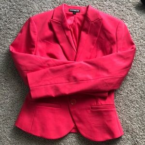 Express bright pink blazer